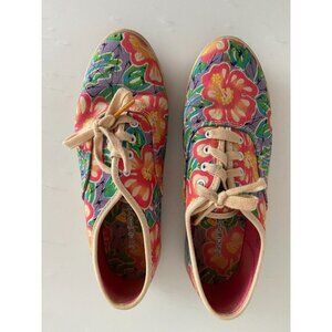 Liz Claiborne Women's Floral Print Tennis Shoes Size 7M